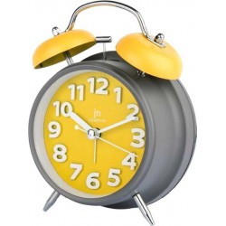 Lowell Justaminute JA7060-G orologio da tavolo Orologio da tavolo in quarzo Grigio, Giallo Rotondo