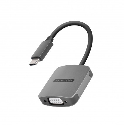 Sitecom CN-371 cavo di interfaccia e adattatore USB-C VGA Grigio
