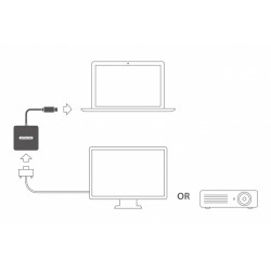 Sitecom CN-371 cavo di interfaccia e adattatore USB-C VGA Grigio