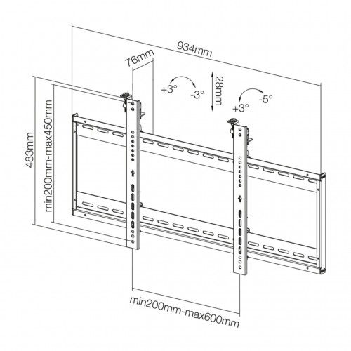 Newstar Supporto a parete per TV