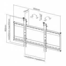 Newstar Supporto a parete per TV