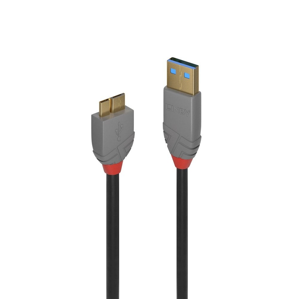 Lindy 36766 cavo USB 1 m 3.2 Gen 1 (3.1 Gen 1) USB A Micro-USB B Nero