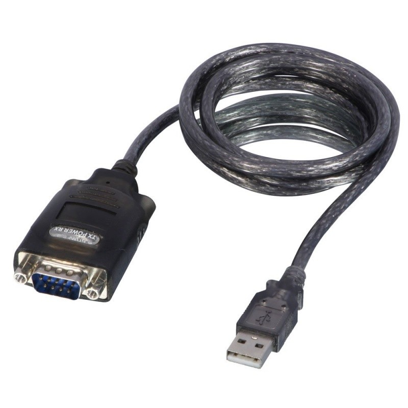 Lindy 42686 cavo di interfaccia e adattatore USB RS-232 Nero