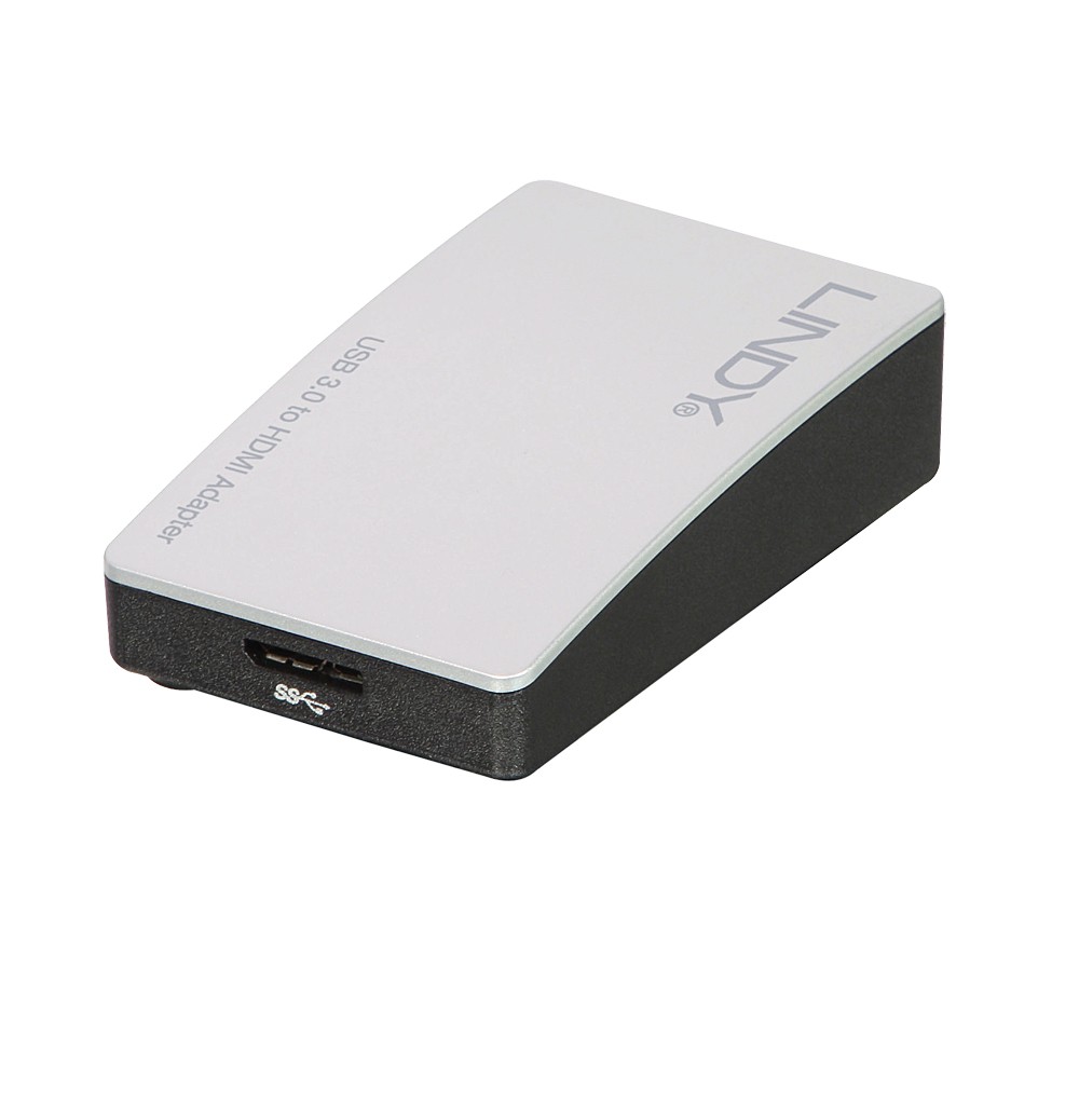 Lindy 43173 cavo di interfaccia e adattatore USB 3.0 HDMI Nero, Bianco