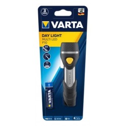 Varta Day Light Multi LED F10 Torcia portachiavi Alluminio, Nero