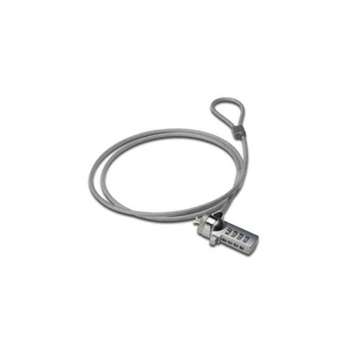 Ednet 64134 cavo di sicurezza Grigio, Argento...