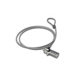 Ednet 64134 cavo di sicurezza Grigio, Argento 1,5 m