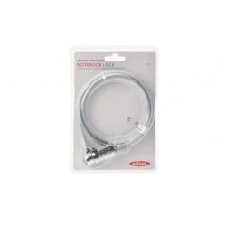 Ednet 64134 cavo di sicurezza Grigio, Argento 1,5 m