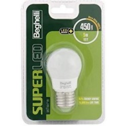 Beghelli Sfera Super LED E27 Lampadina a risparmio energetico 5 W A+