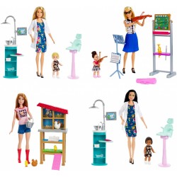 Mattel Barbie Playset a tema Carriera, Bambola in assortimento, Giocattolo per Bambini 3 + anni, Assortito