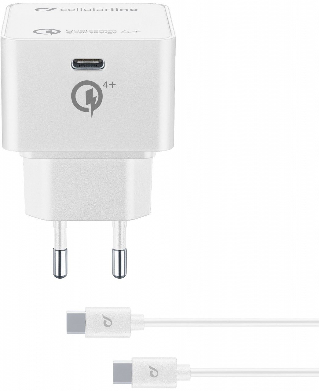 Cellularline USB-C Charger Kit 30W - USB-C to USB-C - iPad Pro (2018) and MacBook Caricaba...