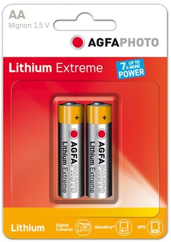 AgfaPhoto 2x Lithium Mignon AA Batteria monouso Litio