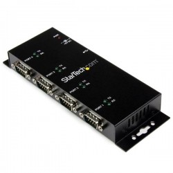 StarTech.com Hub adattatore seriale USB a DB9 RS232 4 porte – Guide DIN industriali DIN e montabile a parete