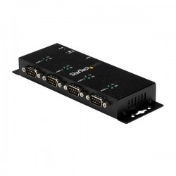 StarTech.com Hub adattatore seriale USB a DB9 RS232 4 porte – Guide DIN industriali DIN e montabile a parete