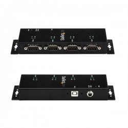 StarTech.com Hub adattatore seriale USB a DB9 RS232 4 porte – Guide DIN industriali DIN e montabile a parete