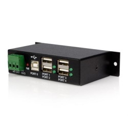 StarTech.com HUB USB 2.0 Industriale in metallo a 4 porte con protezione da sovracorrenti - montabile