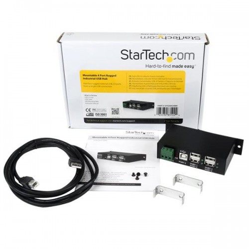 StarTech.com HUB USB 2.0 Industriale in metallo...