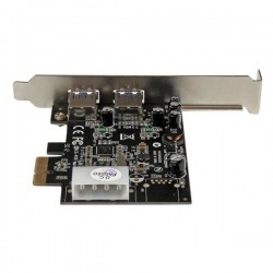 StarTech.com Adattatore scheda SuperSpeed USB 3.0 con 2 porte PCI Express (PCIe) con UASP - Alimentazione LP4