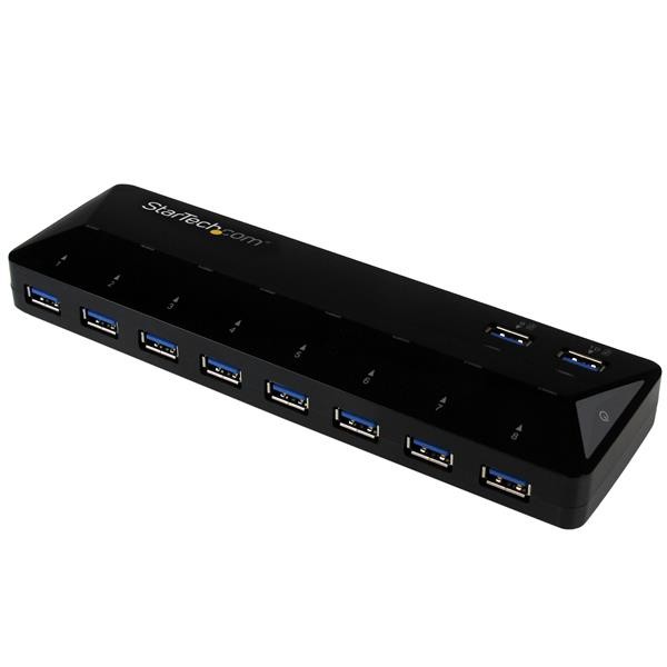StarTech.com Hub USB 3.0 a 10 Porte di Ricarica e Sincronizzazione - 2 Porte x 1,5 Amp