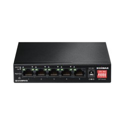 Edimax ES-5104PH V2 switch di rete Fast Ethernet (10/100) Nero Supporto Power over Ethernet (PoE)