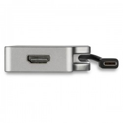 StarTech.com Adattatore Multiporta Video USB-C 4 in 1 in Alluminio - 4K 60Hz - Grigio Siderale