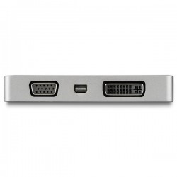 StarTech.com Adattatore Multiporta Video USB-C 4 in 1 in Alluminio - 4K 60Hz - Grigio Siderale