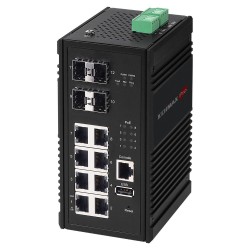 Edimax IGS-5408P switch di rete Gestito Gigabit Ethernet (10/100/1000) Nero Supporto Power over Ethernet (PoE)
