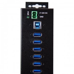 StarTech.com Hub USB 3.0 industriale a 10 porte con adattatore di alimentazione esterno - Protezione ESD e sovratensioni a 350 W