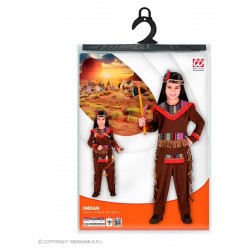 INDIANO (costume, fascia per testa con piume) (104 cm / 2-3 Years)