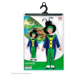 CAVALLETTA (frac con gilet, collare e farfallino, pantaloni, ghette, cappello con maschera) (116 cm / 4-5 Years)