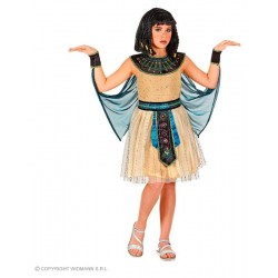 REGINA EGIZIANA (vestito con braccialetti e mantello) (140 cm / 8-10 Years)