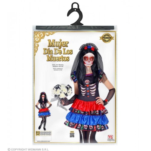 COST.MUJER DIA DE LOS MUERTOS (vestito,...