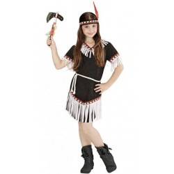 RAGAZZA INDIANA (vestito, cintura, fascia per testa)