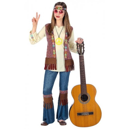 HIPPIE (camicia con gilet, pantaloni, fascia...