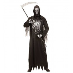COST.GRIM REAPER (tunica con catena, cappuccio con maschera) Taglia (XL)