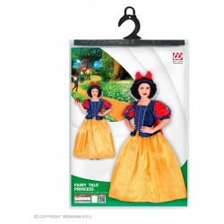 PRINCIPESSA DELLE FIABE (costume con cerchio, mantello, fiocco per capelli) (128 cm / 5-7 Years)