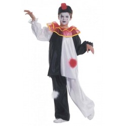 PIERROT (casacca con collare, pantaloni, cappello) (158 cm / 11-13 Years)