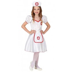 COSTUME INFERMIERA 140 CM (8-10 ANNI) - VESTITO, COPRICAPO
