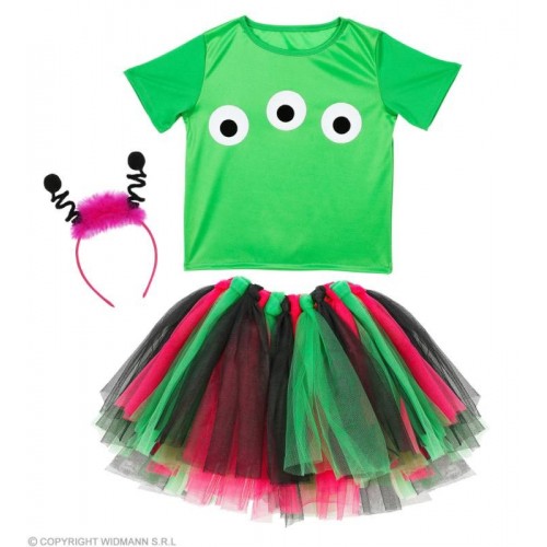 ALIENO (maglietta, tutu, cerchietto) (110 cm /...