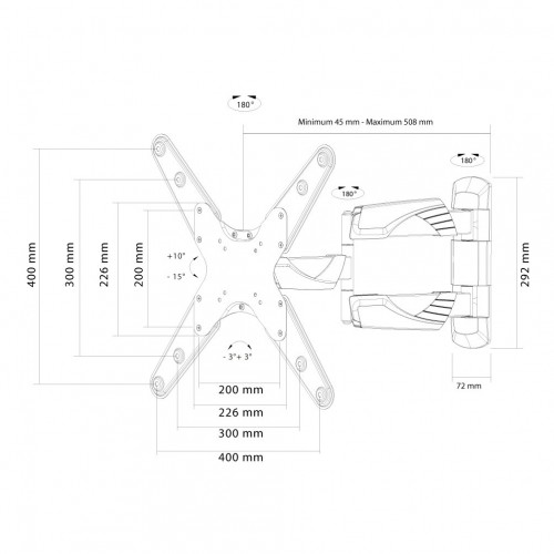 Newstar Supporto a parete per TV