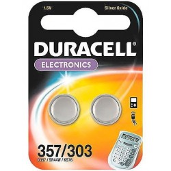 Duracell 357/303 batteria per uso domestico Batteria monouso Ossido d'argento (S)