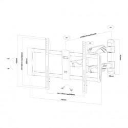 Newstar Supporto a parete per TV