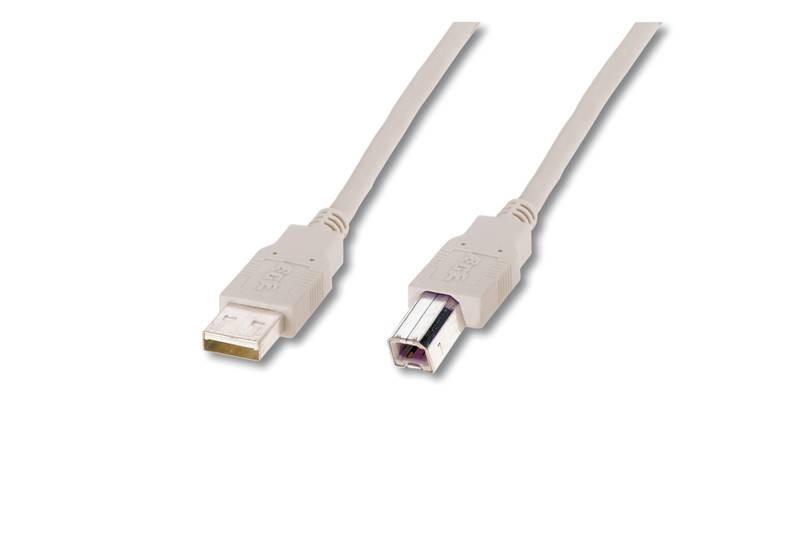 Digitus DK-300105-018-E cavo USB 1,8 m 2.0 USB A USB B Bianco