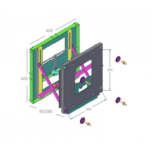 ITB PM4650 Supporto TV a parete 55,9 cm (22")...