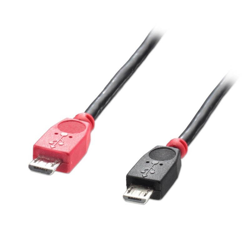 Lindy 31758 cavo USB 0,5 m 2.0 Micro-USB B Nero