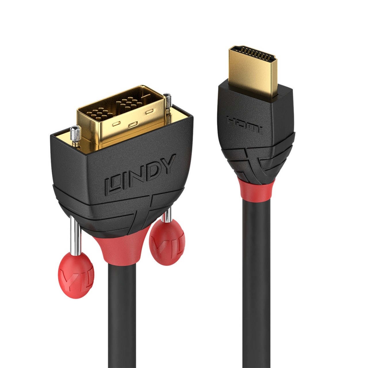 Lindy 36272 cavo e adattatore video 2 m HDMI tipo A (Standard) DVI-D Nero
