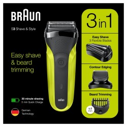 Braun Series 3 Shave&Style 300BT Rasoio Da Barba Elettrico Da Uomo