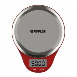 G3 Ferrari Maddy Bilancia da cucina elettronica Rosso, Acciaio inossidabile Superficie piana Ovale