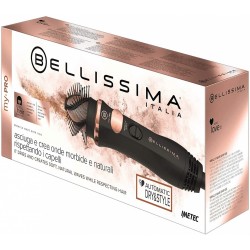 Imetec Bellissima My Pro Miracle Wave GH19 1100 Spazzola ad aria calda Caldo Nero, Rosa 1,8 m 1100 W