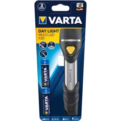 Varta Day Light Multi LED F20 Torcia a mano Nero, Argento, Giallo